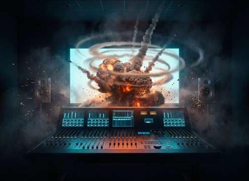 Film explosion audio