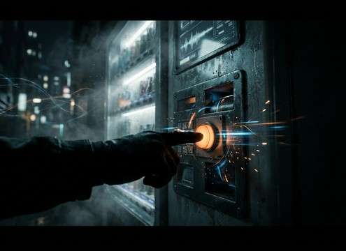 Vending machine keypad button press sound effect