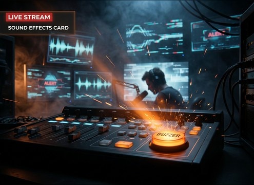 Stream deck buzzer sound effect for overlays