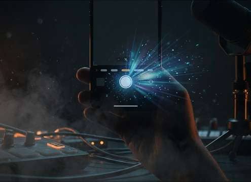 Mobile camera app capture click sound