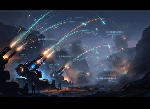Cannon fire SFX set for a strategy game artillery unit