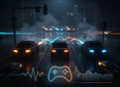 Car horn SFX for NPC traffic event in a driving game