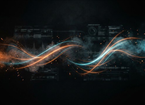 Cartoon whoosh sound effects for motion graphics transitions