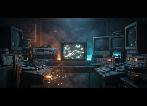 Retro cartoon sound effects for vintage animation montages