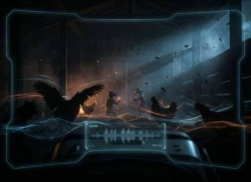 Loopable chicken ambience for a VR petting zoo