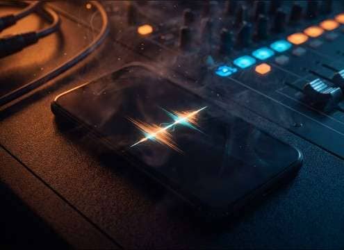 Mobile app UI using a clap as confirmation feedback
