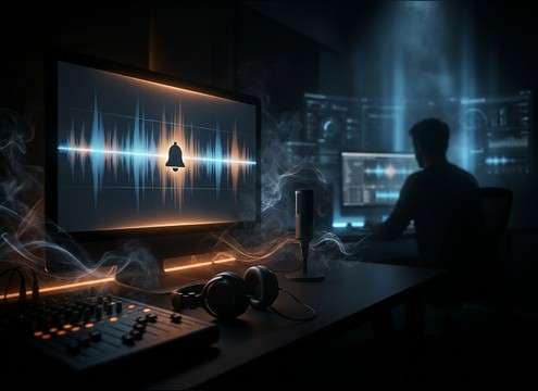 Virtual classroom attention bell sound effect