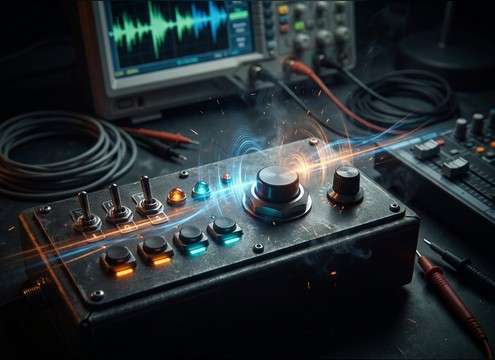 Physical button click sound for device demo videos