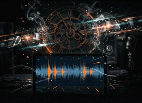Short clock tick sound effects used between time-lapse montage shots