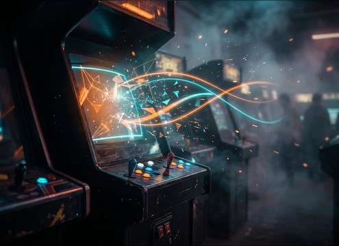 Arcade score increase with retro ding sound