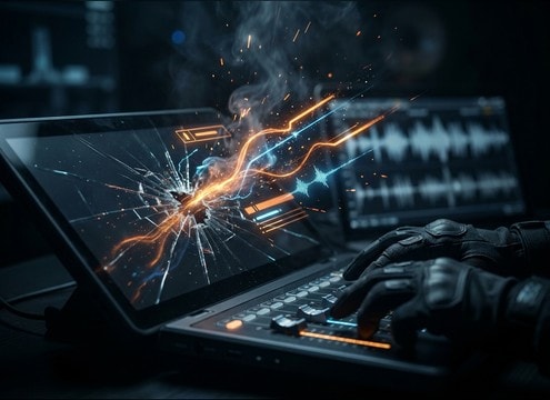 Short crack used as a UI notification hit