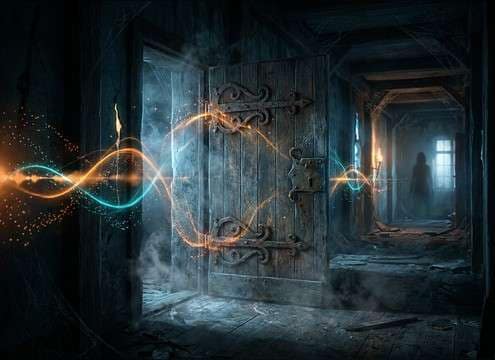 Creaky hinge SFX for a haunted house game door opening
