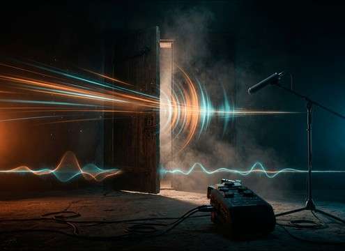 Creaky door sequence for an audio drama scene