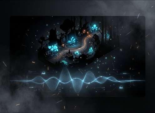 Loopable night crickets ambience for a mobile game level