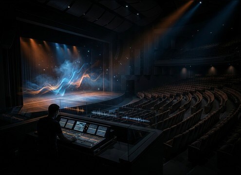 theater audience gasp with room reflections for stage video