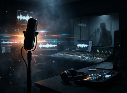 crowd gasp used as a cliffhanger beat in audio drama