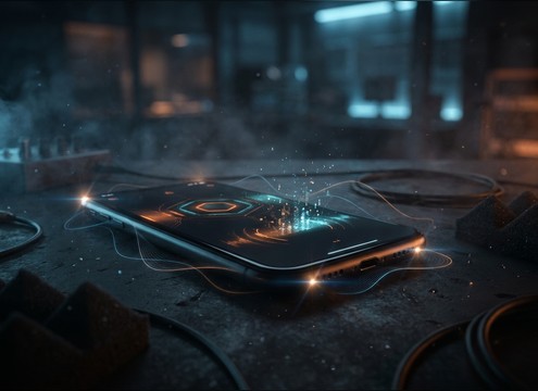 Dial-up tone used as an app UI easter egg sound