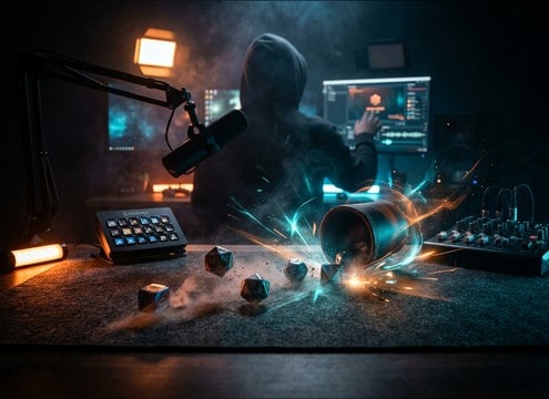 Dice roll alert sound for a tabletop streaming overlay