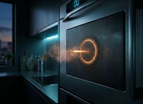 Microwave timer ding used in kitchen audio