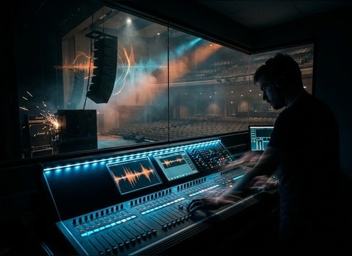 Donkey bray playback for theater sound cues