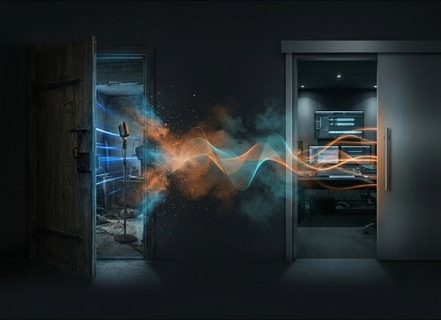 Door open SFX used to transition between scenes in an audio drama
