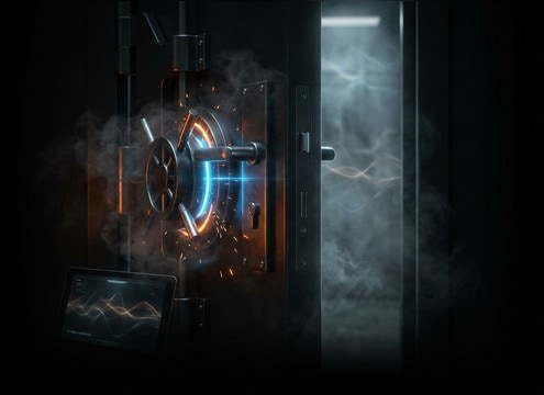 Door opening audio cue in an escape room game interface
