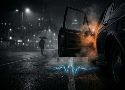 Car door slam sound effect for arrival scene