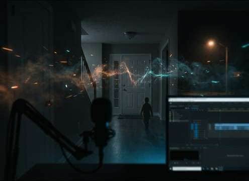 Doorbell sound for security camera style footage