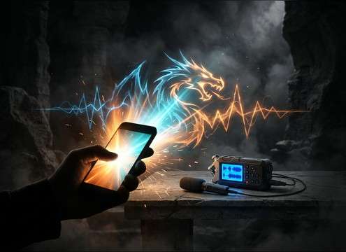 mobile game combat moment with a tight dragon roar
