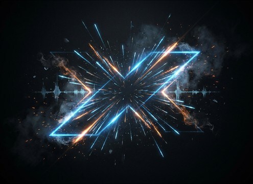 Drum beat accents for motion graphics logo reveal