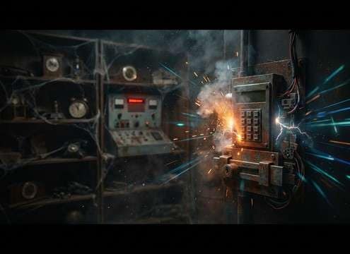 Keypad wrong code moment with short error buzzer sound
