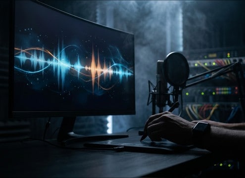 Female voice style sound effects for app assistant cues