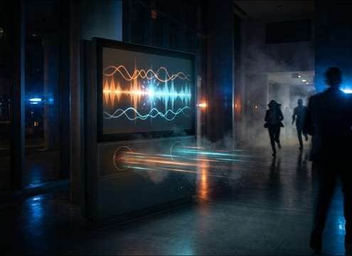 kiosk alert using short fire drill sound effect