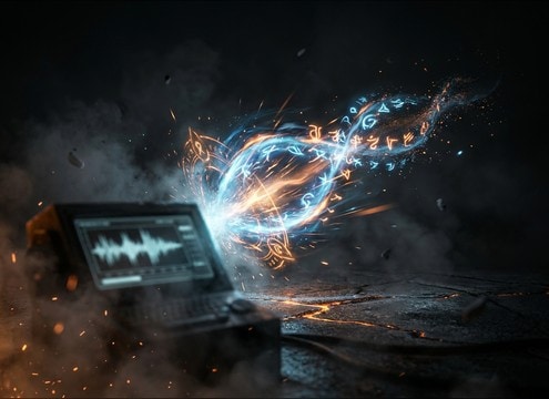 Ability cast with charge and release sound effects