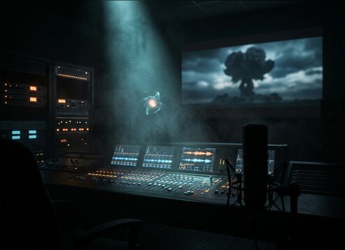 Trailer edit using a held-breath gasp before the next hit