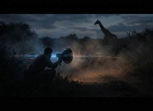 Giraffe sounds for wildlife game stealth scene