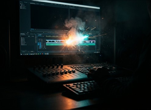 Girl reaction sound effect for a short video cut