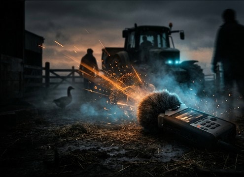 Goose honk sound effect for a farmyard video scene