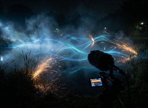 Loopable goose flock ambience for a park pond scene
