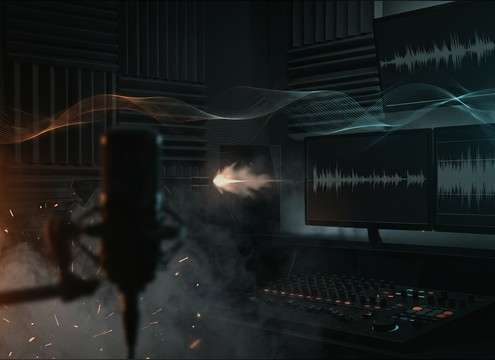 Gunshot sounds for audio drama