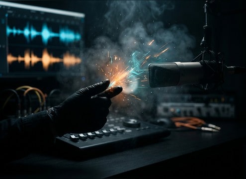 Finger snap used as a magic trigger sound