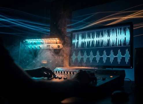Dialogue scene with subtle heartbeat layer under speech