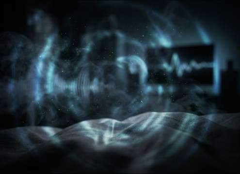 Inner POV sequence with muffled heartbeat sound design