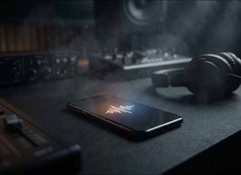 Hello voice sound effect used in a mobile app onboarding screen