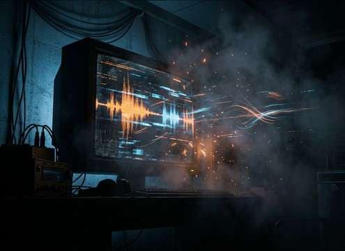 Game character hit reaction using a short scream SFX