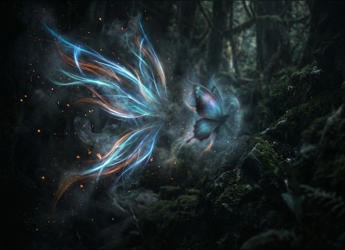 Bright flutter hummingbird style sound for fairy wings