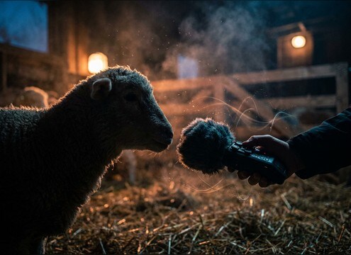 Petting zoo promotional video with lamb sound effects