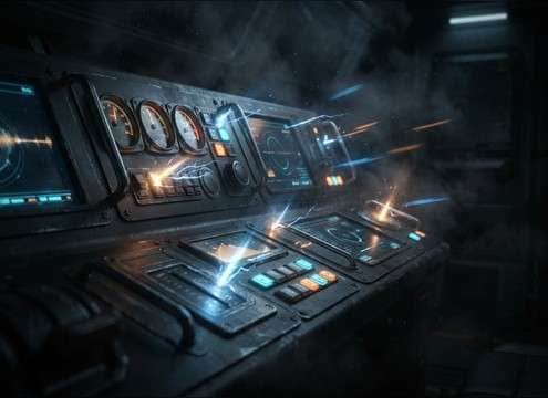 Laser UI click sound for spaceship dashboard buttons