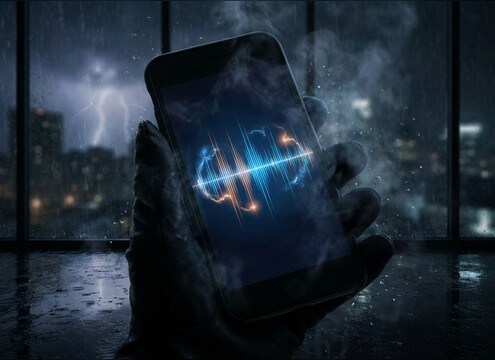 Subtle light thunder used as weather app feedback sound