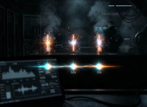 Progress bar tick sound with crisp transient and short decay